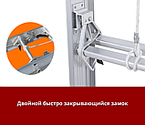 Лестница с канатной тягой 2-секционная, 18 ступеней JD-E218, фото 3