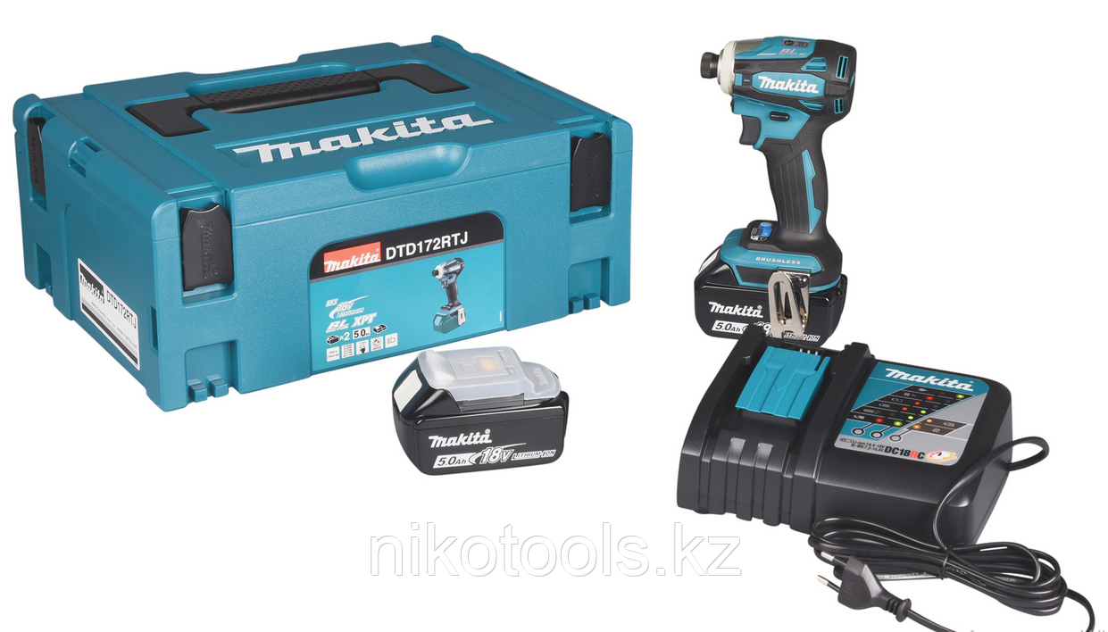 Аккумуляторный ударный шуруповёрт Makta DTD172RTJ