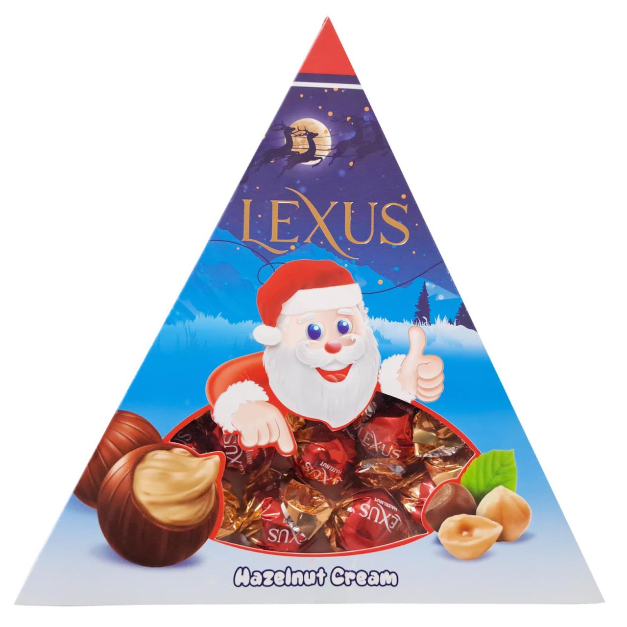 Конфеты шоколадные LEXUS ДЕД МОРОЗ ореховый крем 120гр /Турция/ HALAL