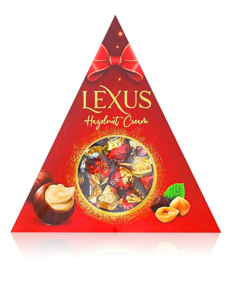 Конфеты шоколадные LEXUS КРАСНЫЕ ореховый крем 120гр /Турция/ HALAL ...