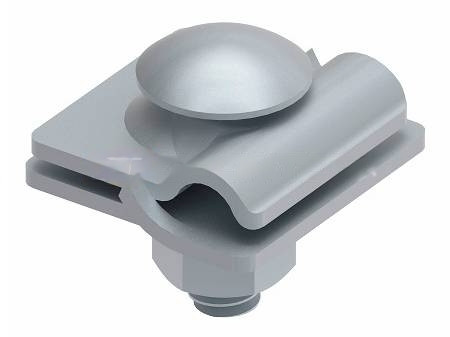Соединитель прут  пластина, болт M10, Inox V2A