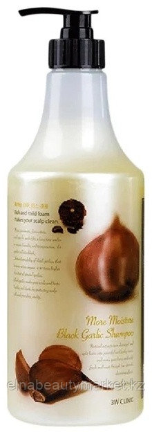 3W CLINIC More moisture black garlic шампунь 500 мл