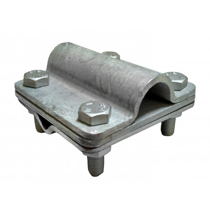 Соединитель крестовой, d8-10, b-40, D20, 4 болта, 65x65 мм., Inox V2A, фото 1