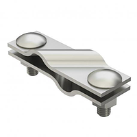 Соединитель диагональный, d8-10, b30-40, D16, 2 болта, StZn