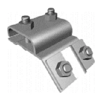 Соединитель прута на водосток, 4 болта, Inox V2A