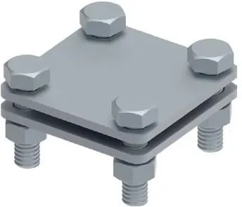 Соединитель полосы, b30, 4 болта, L-55, Cu, фото 1