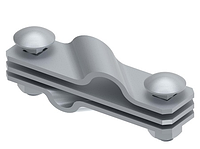 Соединитель диагональный d8-12/b40 2 болта Inox V4A