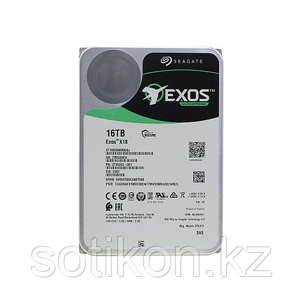 Жесткий диск Seagate Exos X18 ST16000NM004J 16TB SAS, фото 1