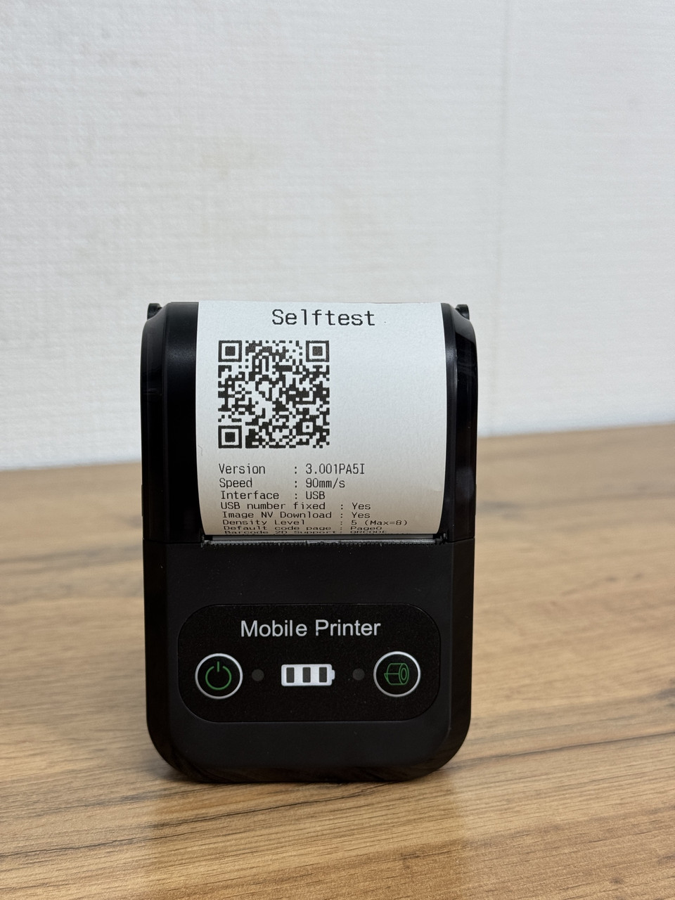 Мобильный принтер чеков 58мм беспроводной USB+Bluetooth для Nurkassa ...