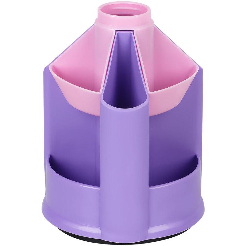 Органайзер СТАММ "Mini Desk" вращающийся, фиолетовый/розовый, фото 1