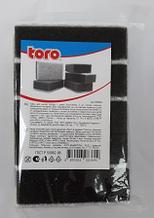 600604 Губка для мытья посуды "Toro" с углем 5 шт.