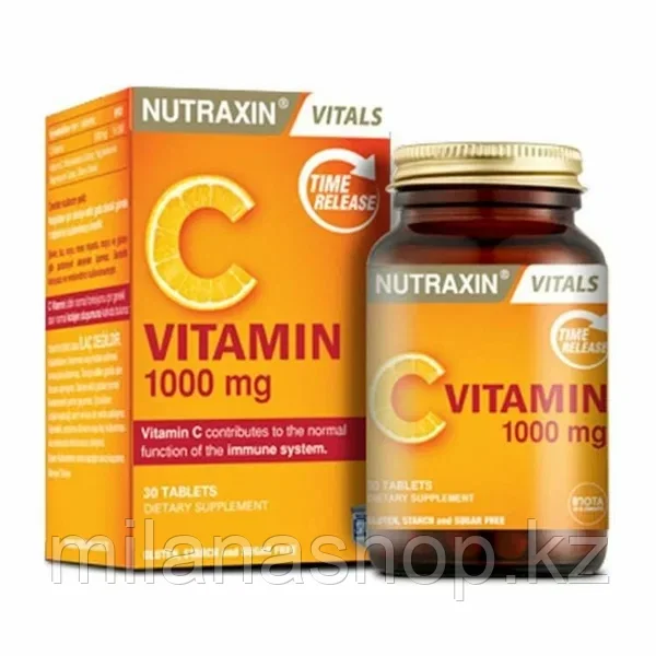Nutraxin Vitamin C 1000 mg  ( Витамин С ) 30 капсул