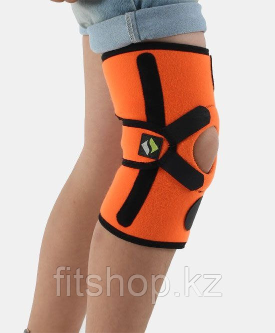 Детский фиксатор колена с поддержкой коленной чашечки и боковыми ребрами жесткости