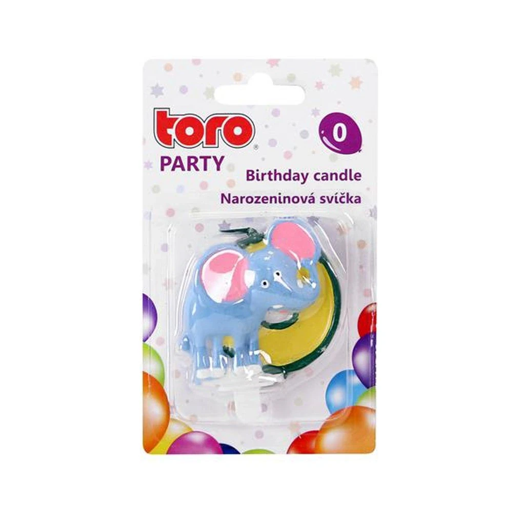 267106 Свеча диз Слон,цифра 0, фото 1