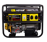 Газовый генератор 5кВт HUTER DY6500LXG ( 5500 Вт | 220 В | бак, л 22 | Бензин / Пропан-Бутан |Электростартер), фото 3