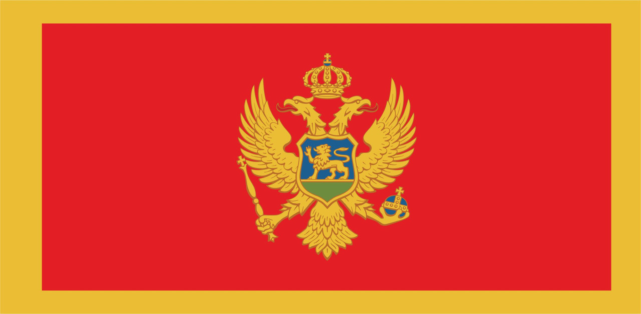 Флаг Черногории размер 1 х 2 метра. - фото 1 - id-p15211338