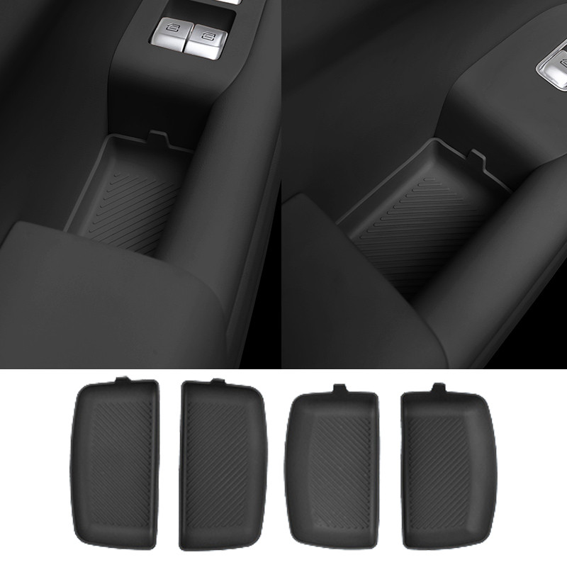 Силиконовые накладки на дверные ручки Lixiang L7, L8, L9, Черного цвета, фото 1