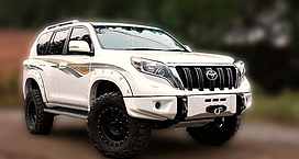 Бампер передний силовой для Toyota Land Cruiser Prado 150 Тойота Прадо Прадик 2015+