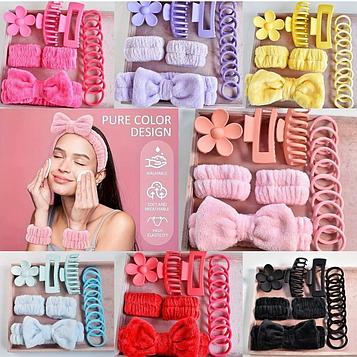 Набор для волос с повязкой 6в1