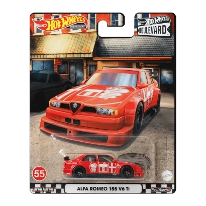 Hot Wheels Металлическая модель Alfa Romeo 155 V6 Ti HCP34, Хот Вилс BOULEVARD, фото 1