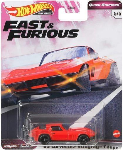 Hot Wheels Металлическая модель Corvette Stingray Coupe '65 GJR78, Хот Вилс, Quick Shifters