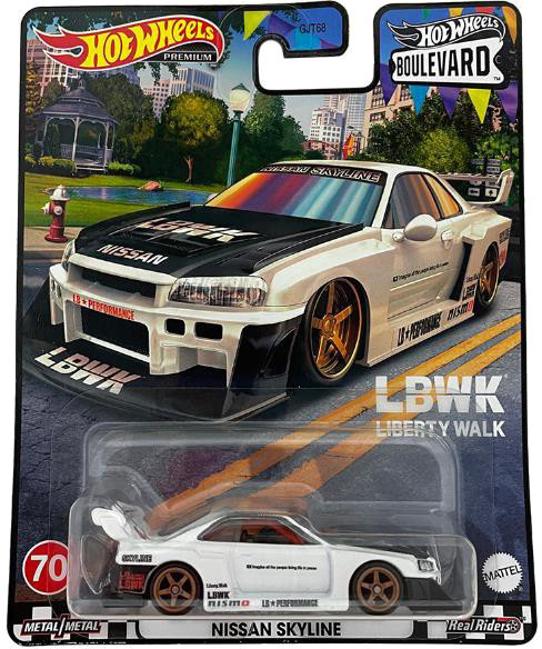 Hot Wheels Металлическая модель LB-ER34 Super Silhouette Nissan Skyline HKF21, Хот Вилс Boulevard