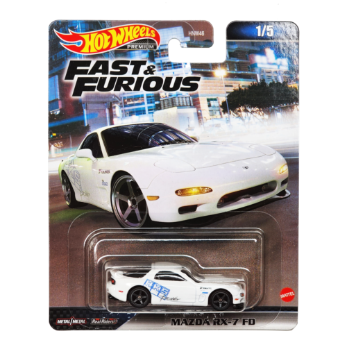 Hot Wheels Металлическая модель Mazda RX-7 FD HKD22, Хот Вилс Форсаж, фото 1