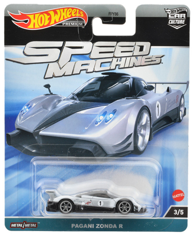 Hot Wheels Металлическая модель Pagani Zonda R #1 HKC42, Хот Вилс Car Culture