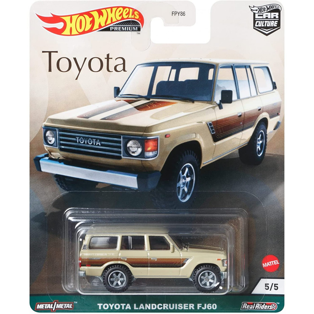 Hot Wheels Металлическая модель Toyota Land Cruiser FJ60 GRJ94, Хот Вилс Car Culture, фото 1