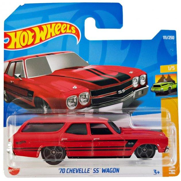 Hot Wheels Модель Chevelle SS Wagon '70, красный, фото 1