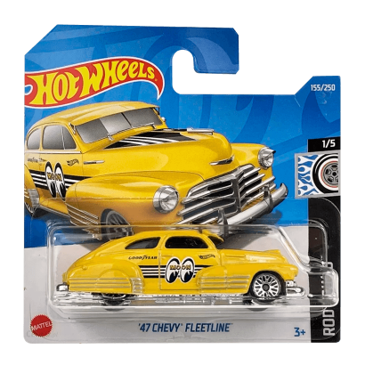 Hot Wheels Модель Chevy Fleetline '47, желтый, фото 1