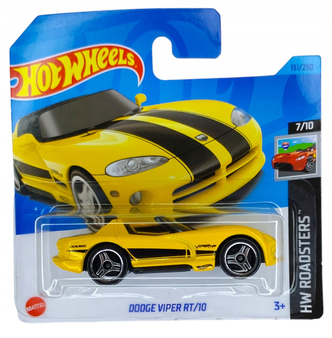 Hot Wheels Модель Dodge Viper RT/10, желтый, фото 1