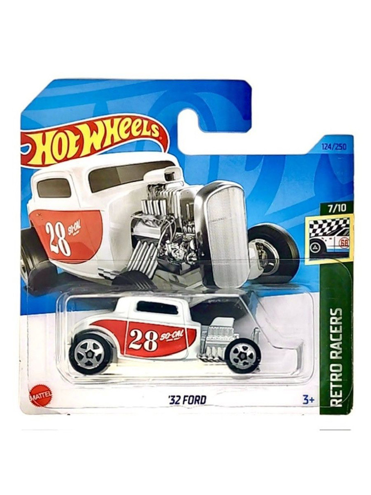 Hot Wheels Модель Ford '32, белый, фото 1
