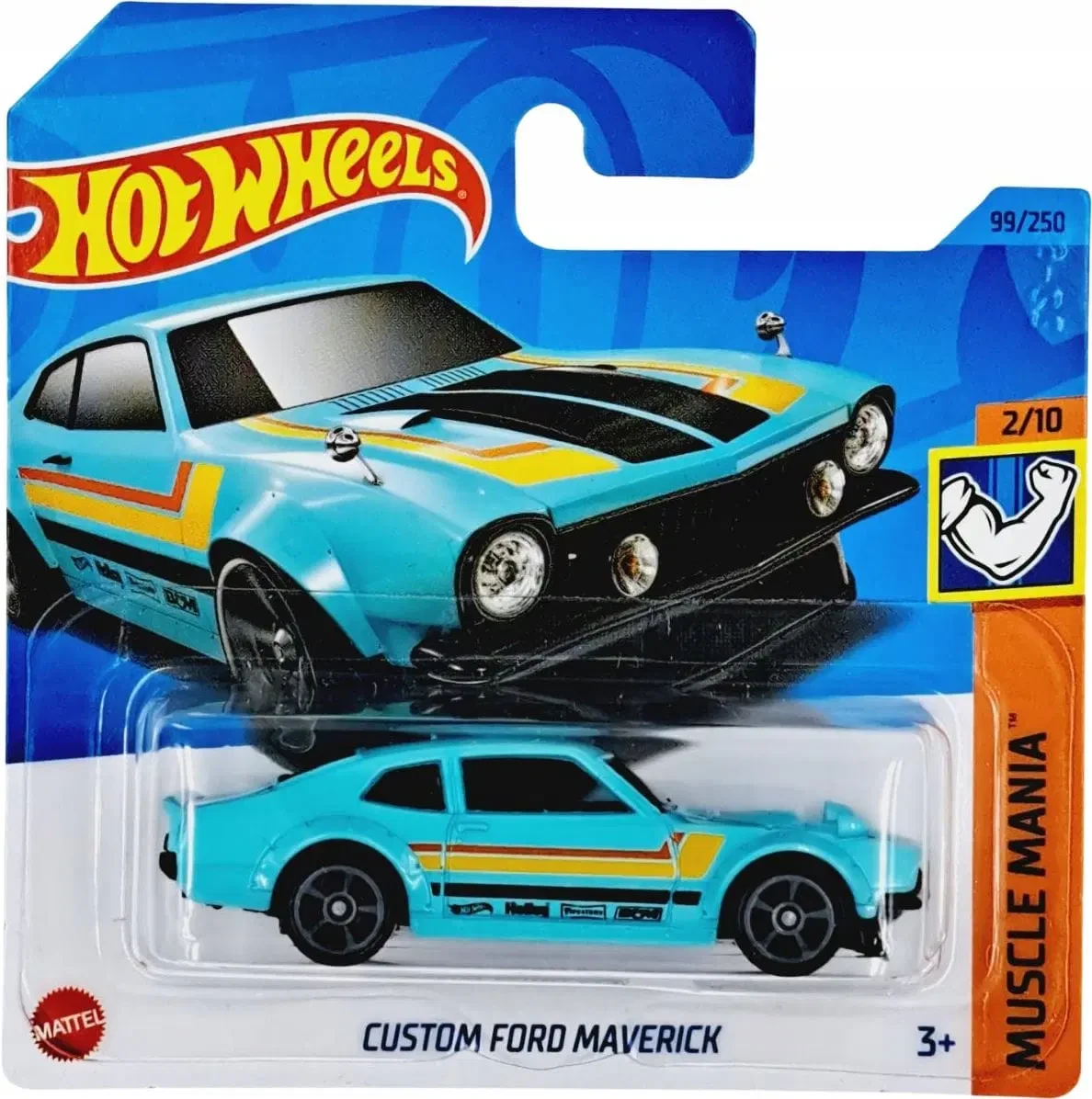 Hot Wheels Модель Ford Mustang '07 голубой, фото 1