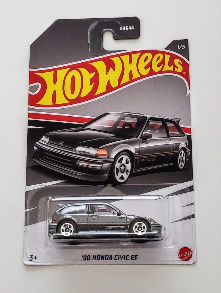 Hot Wheels Модель Honda Civic EF, '90 серый, фото 1