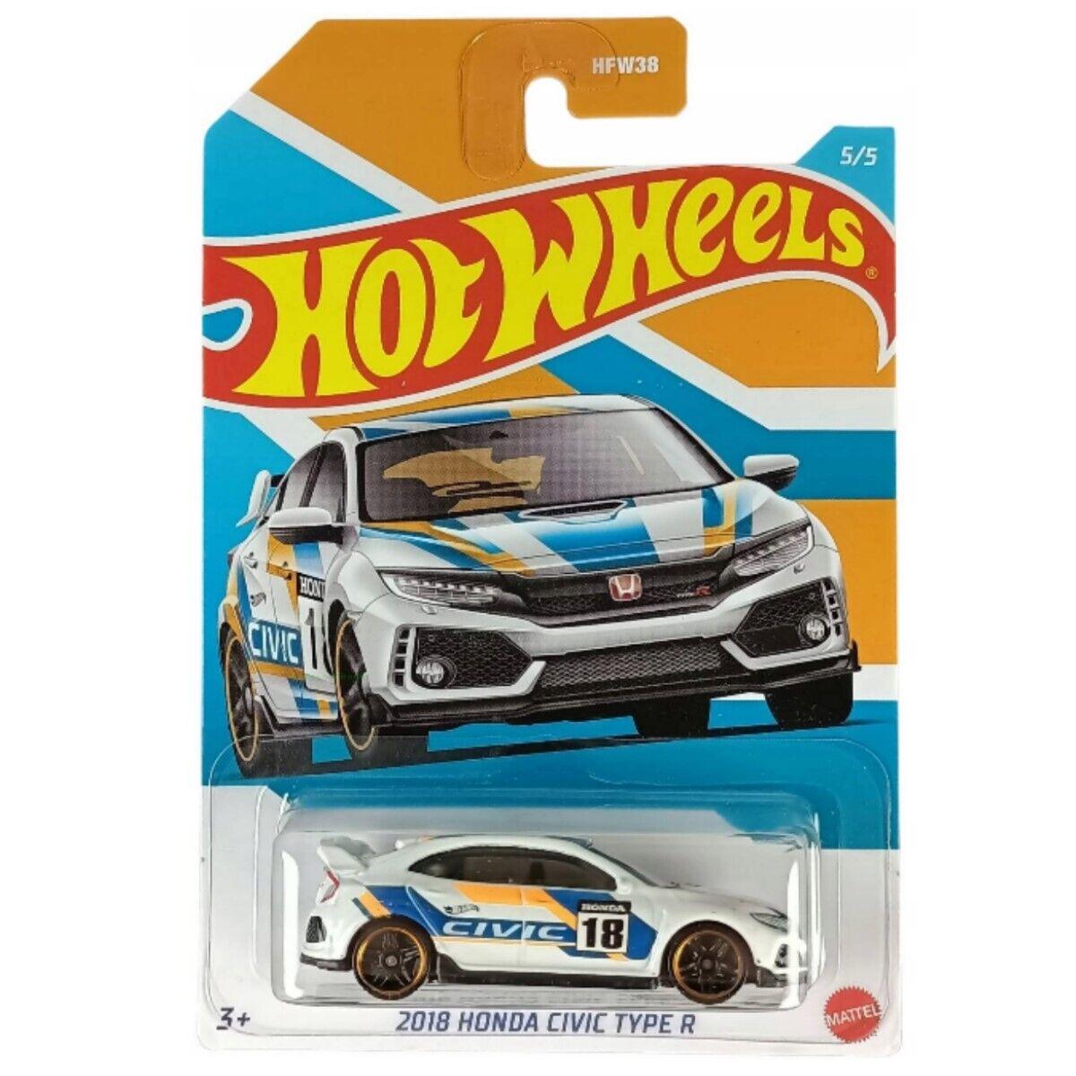 Hot Wheels Модель Honda Civic Type R, '18 белый, фото 1