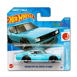 Hot Wheels Модель Nissan Skyline 2000 GT-R LBWK, голубой