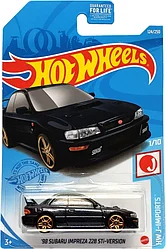Hot Wheels Модель Subaru Impreza 22B STi '98, тёмно-синий
