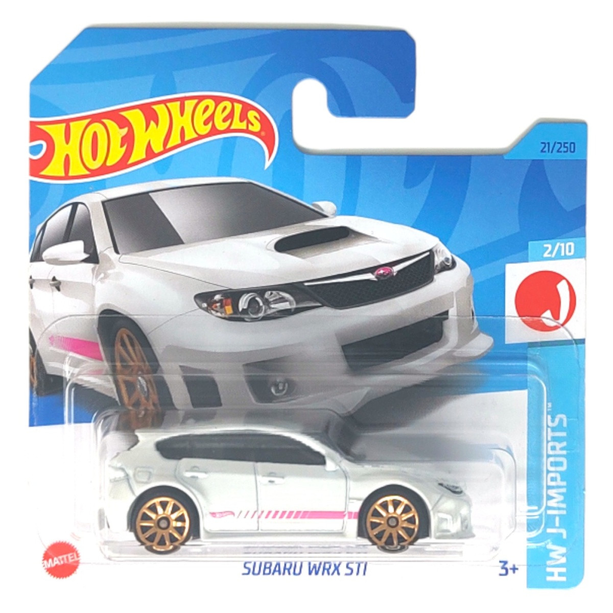 Hot Wheels Модель Subaru WRX STI, HKK62 белый, фото 1