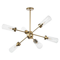 690063 MD22506-6A Люстра CROTONE 6х40W E14 ШАМПАНЬ - ЗОЛОТО - ПРОЗРАЧНЫЙ в комплекте