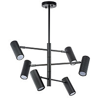 718267 (MD2166-6A) Люстра ROMA 6х28W GU10 (led) MATT BLACK (в комплекте)