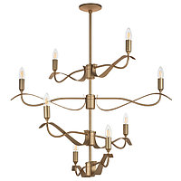 733283 (MD21041-8A) Люстра RAGNO 8х40W E14 ЗОЛОТО (в комплекте)