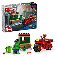 Lego 76287 Супер Герои Железный человек на мотоцикле и Халк