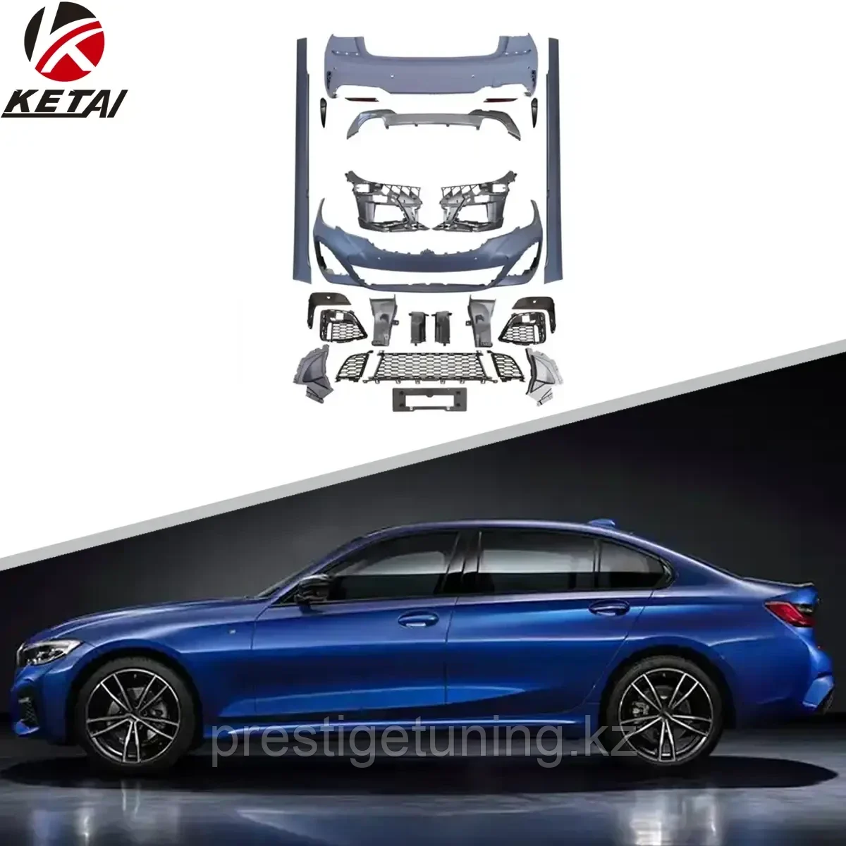 Комплект обвеса на BMW 3 серия (G20) 2018-22 дизайн M-TECH