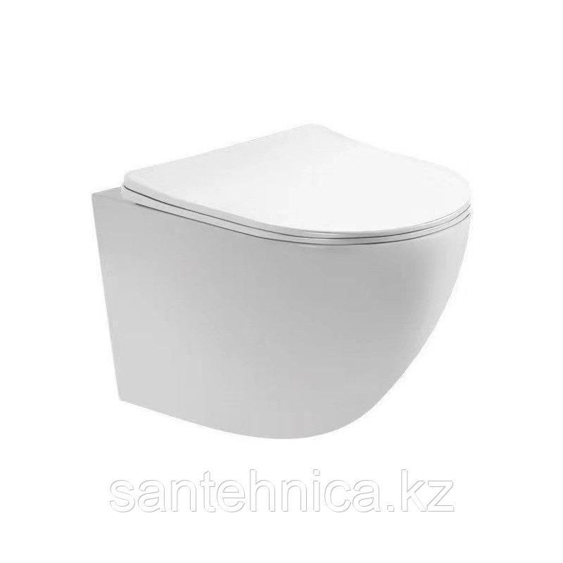 Унитаз подвесной Saniteco 102 безободк. 525х360х320