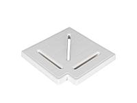 Угловой элемент Gemas 90° для переливной решетки 250 мм