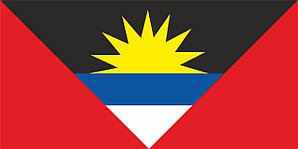 Флаг Антигуа и Барбуда размер 1 х 2 метра.