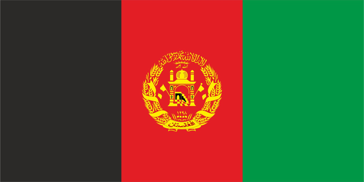 Флаг Афганистана размер 1 х 2 метра.