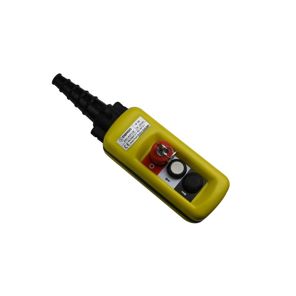 Пост тельферный Bentong XAC-A2713K, 2 кнопки и стоп с ключом, фото 1