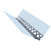 Уголок пластиковый с сеткой ПВХ 3м 150мм*150мм Фасадный